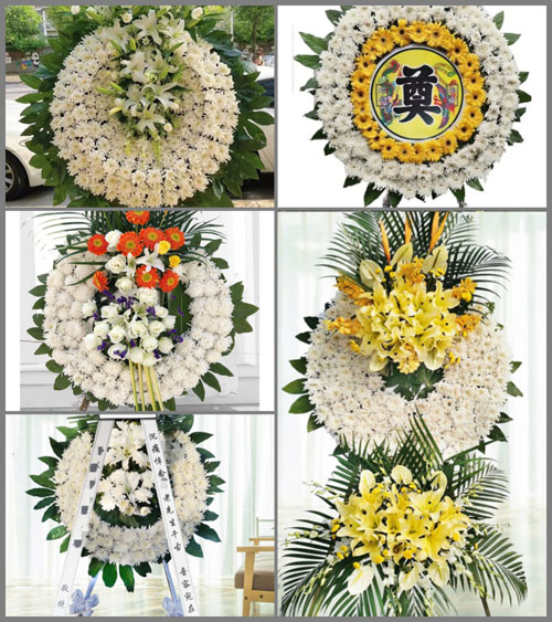 山西长治武乡县涌泉乡中南沟村花圈速递